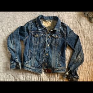 Pilcro cropped denim jacket - size small